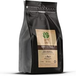 Cuppa East Top Class Espresso Moka Whole Beans, 100% Arabica – Coffee Blend, Medium Roast, Dark Chocolate Bittersweet Honey Taste, 1000 grams